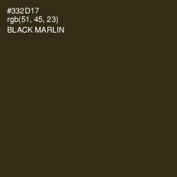 #332D17 - Black Marlin Color Image